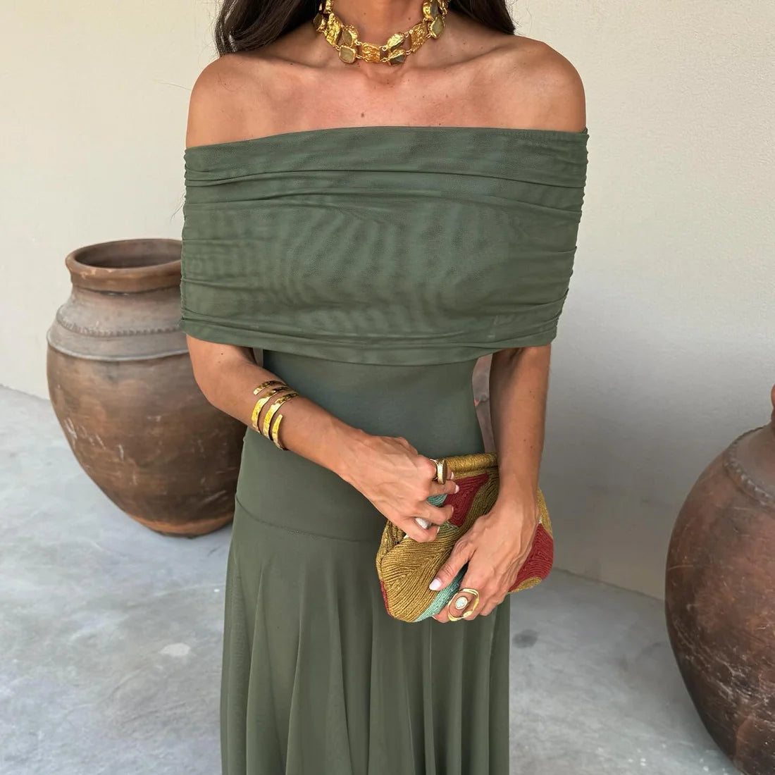 Vestido Hombros de Ibiza