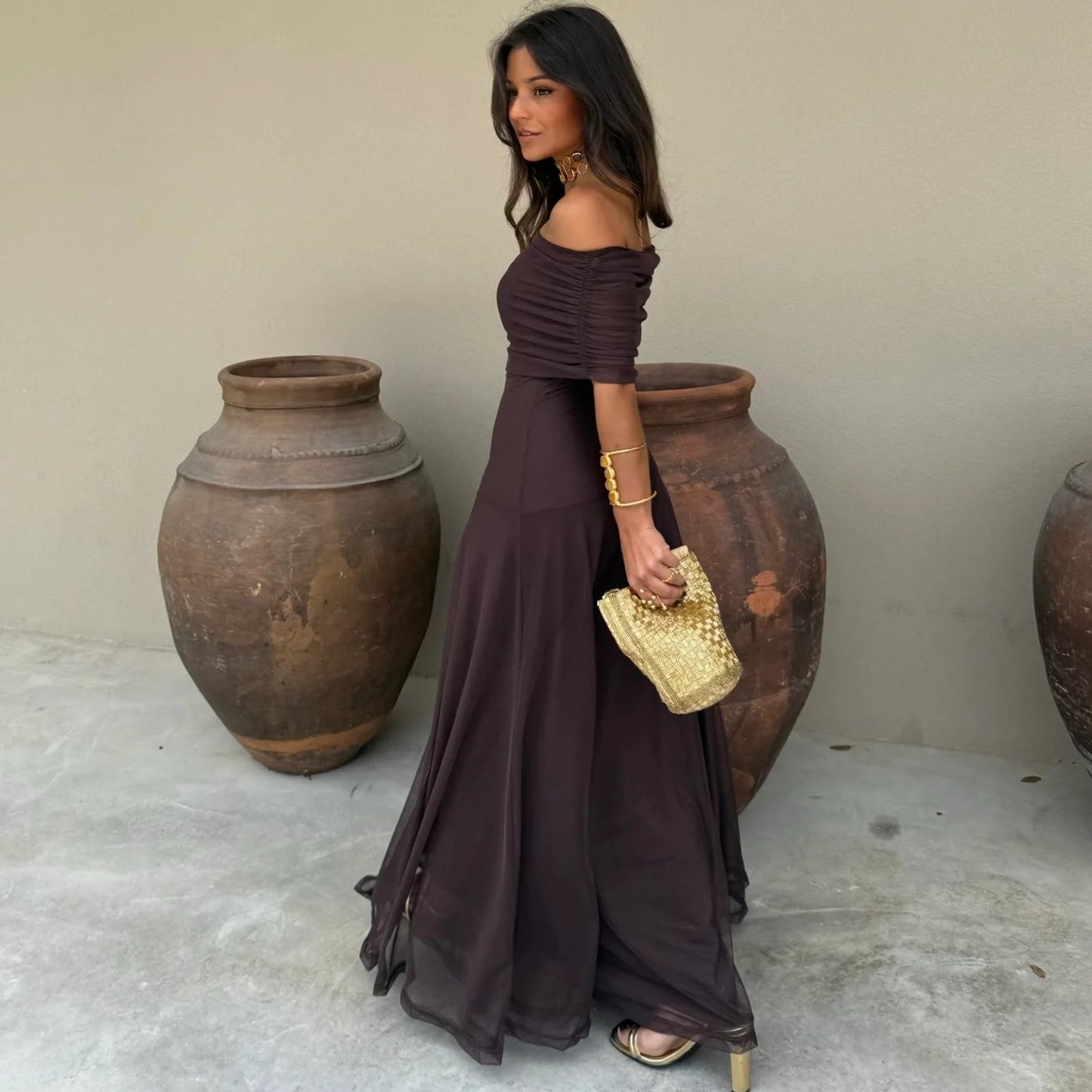 Vestido Hombros de Ibiza