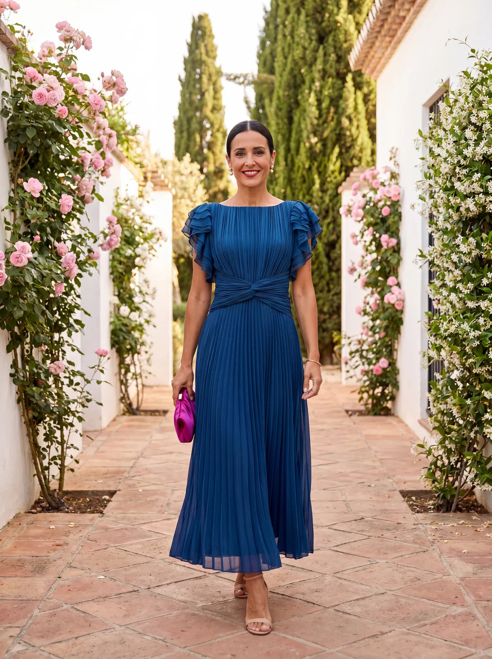 Vestido Plisado Marquesa