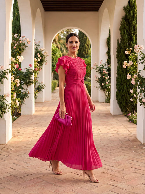 Vestido Plisado Marquesa