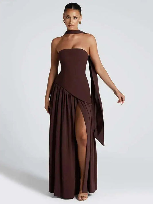 Vestido Hombro Desnudo Cierzo