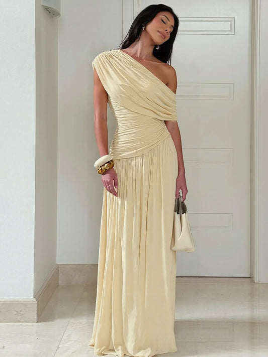 Vestido Plisado Duquesa