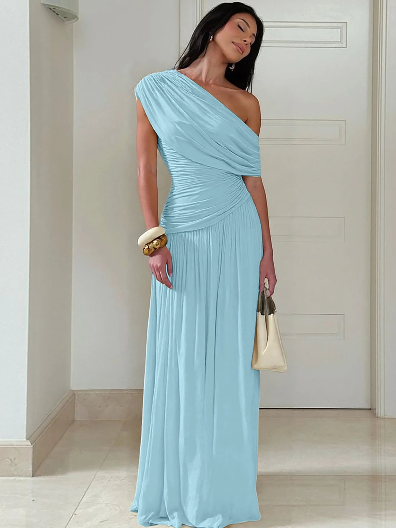Vestido Plisado Duquesa