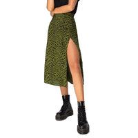Estampado de leopardo verde