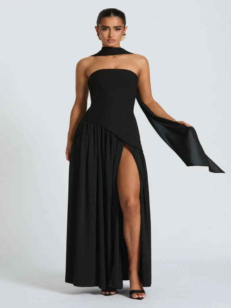 Vestido Hombro Desnudo Cierzo